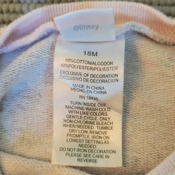 👶🏼 4/$10 12-18 Month Minnie Mouse Bicycle Matching Set Sweatshirt Shorts Pink - Picture 3 of 4